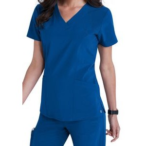 Barco One Women's V-Neck Solid Scrub Top