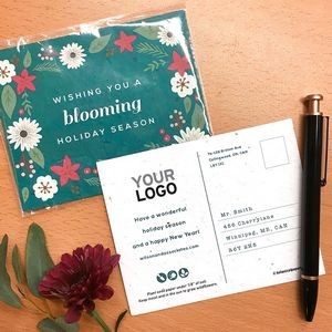 Blooming Holiday Plantable Holiday Postcards