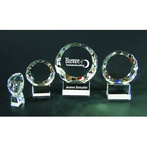 Sphere Awards optical crystal award/trophy 6"D