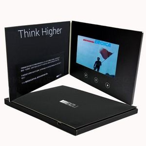 Custom 7.0 Inches Screen A5 Size Full Color Imprint Video Book Or Video Brochure