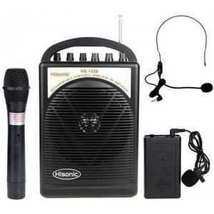 Hisonic® 40 Watts Rechargeable Portable PA System w/Headset & Lapel Mics
