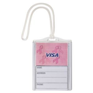 The Logo in Motion Bag Tag - Breast Cancer Awareness