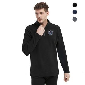 Men's 1/4 Zip Micro Fleece Pullover Sweatshirt