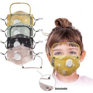 Reusable Face Mask With Removable Eye Shield (Inventory& Blank)