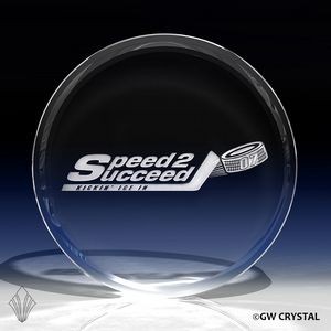 Flat Crystal Cylinder Award (2 3/8" x 2 3/8" x 7/8")