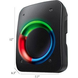 Large Wireless LED Party Speakers - Black (Case of 2)