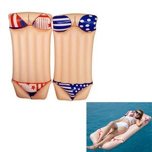 Inflatable Bikini Pattern Floating Bed