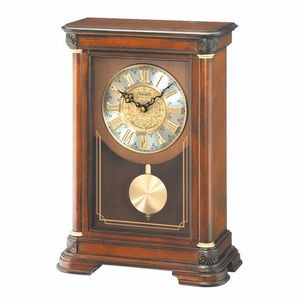 Seiko QXQ008B Wooden Pendulum Mantel Clock - Brown