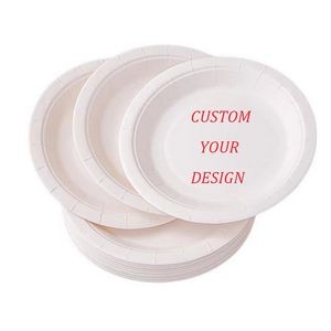 Custom Disposable Birthday Paper Cake Plates 7"