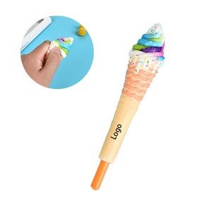 2 in 1 Ice Cream Ball Pen and Squeeze Toy