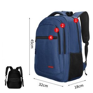 Four Layers Reinforced Upgraded Style Backpack Simple Middle School Backpack USB Backpack