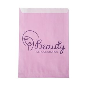 7.5"W x 10"H One-color Colored Paper Bag Pink