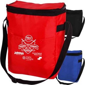 Large PEVA Lining 12-Can Insulated Cooler Bag (8" X 10.75")