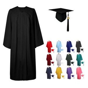 Grad Season Adult Matte Graduation Gown Cap Tassel Set 2024