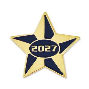 2027 Blue and Gold Star Pin