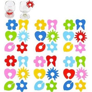 Wine glass markers