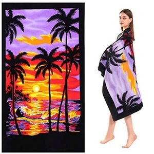 Custom Printed Full Color Luxury Classic Large Beach Towel 35"W x 66"L