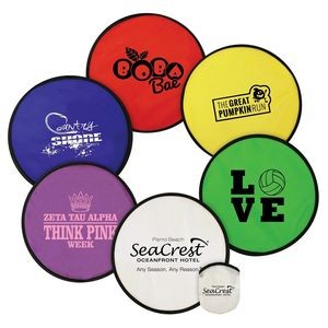Flexible Polyester Flying Disc with Pouch