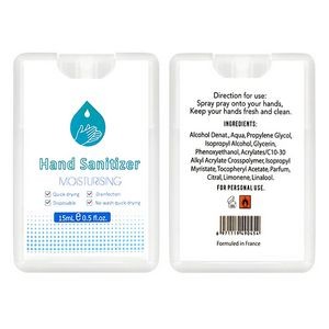 Mini Liquid Unscented Spray Hand Sanitizer