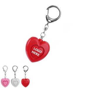 Heart Shaped Personal Alarm with Keychain