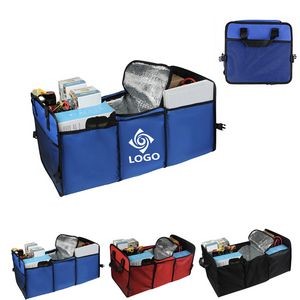 Trunk Organizer With Insulated Cooler Compartment