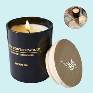 Scented Candle with Wooden Lid