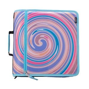 Case-It Mighty Zip Tab Binder - Spiral Swirl, 3 (Case of 6)