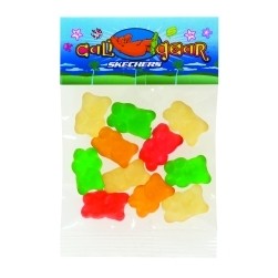 1 Oz. Corporate Colors Gummy Bears in Header Bag