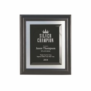 Framed Crystal Honor Plaque (12"x14")