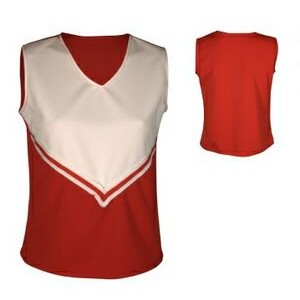 Girl's 14 Oz. Double Knit Two-Color Cheerleading Top w/Trim