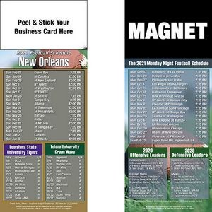 New Orleans Pro Football Schedule Peel & Stick Magnet (3 1/2"x8 1/2")