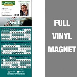 Seattle Pro Baseball Schedule Vinyl Magnet (3 1/2"x8 1/2")