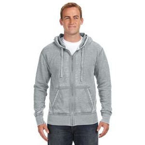 J AMERICA Adult Vintage Zen Full-Zip Fleece Hooded Sweatshirt