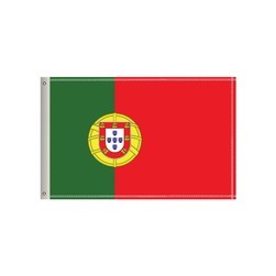 72"W x 36"H National Flag, Portugal, Single-Sided