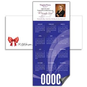 Magnetic Calendar with Envelope - Dark Blue