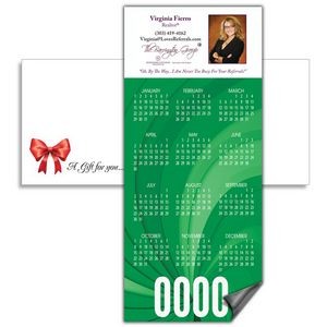Magnetic Calendar with Envelope - Green