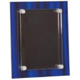 Stand-Off Acrylic Plaque - 8" x 10" - Blue/Black Finish