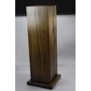 36" Tall - Walnut Hardwood Award Stand