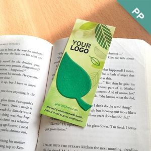 Graphic Leaf Shape Small Eco Bookmark