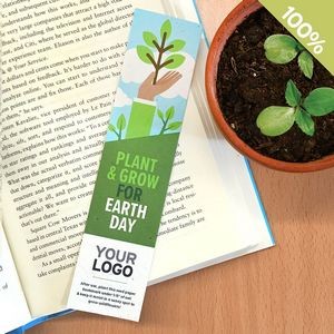 Single Sided Plant & Grow Large Seed Paper Bookmark (1.75"x7.5")