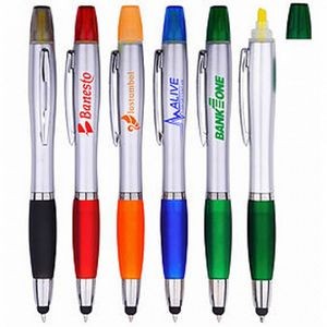 3-in-1 Stylus/Ballpoint Pen and Yellow Highlighter