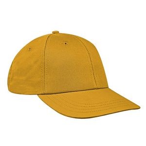 USA Made Low Style Solid Twill Cap w/Eyelets and Hook & Loop Closure