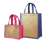 Large Jute Shopper Bag (8"x6"x4")