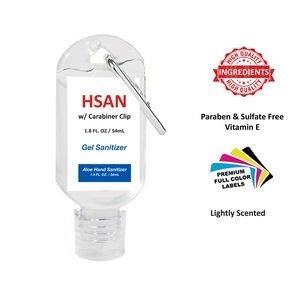 1.8 oz Hand Sanitizer Gel w/ Handi-Clip