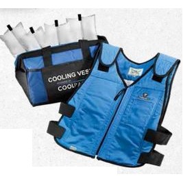Miracool® Phase Change Cooling Vest w/4 Inserts (Blue)
