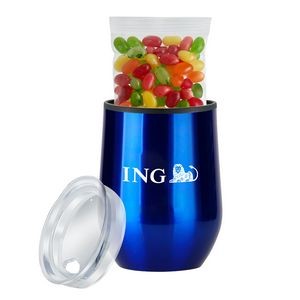 Promo Revolution - 12 Oz. Stemless Wine Tumbler w/Jelly Belly Cocktail Jelly Beans