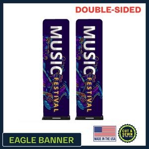 Eagle 24" W x 90" H | Double-Sided Graphic and Hardware Package - Made in the USA