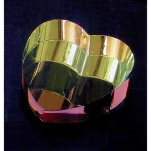 Crystal Rainbow Heart Shape Paperweight Award (2½"x2½"x1")