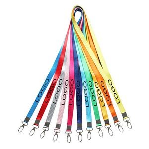 Full color Lanyard with Badge Clip and swivel metal hook