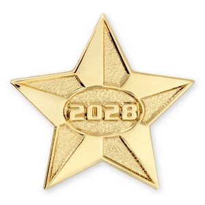 2028 Gold Star Pin
